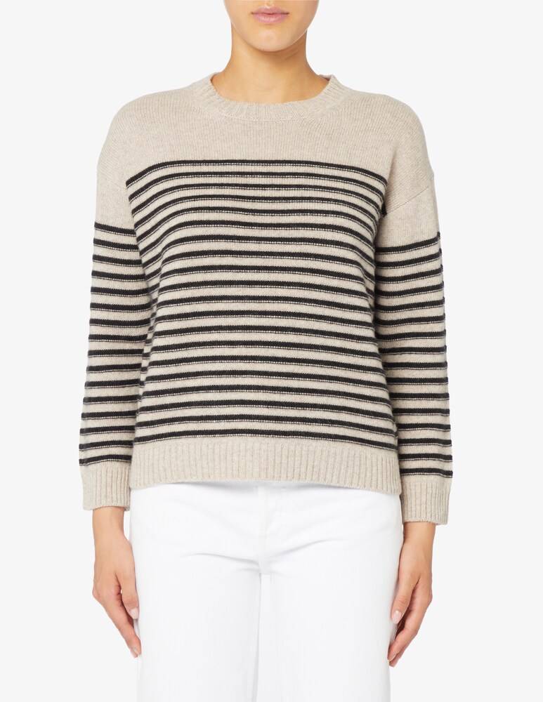 Rinascente Collection Maglione girocollo a riga boxy