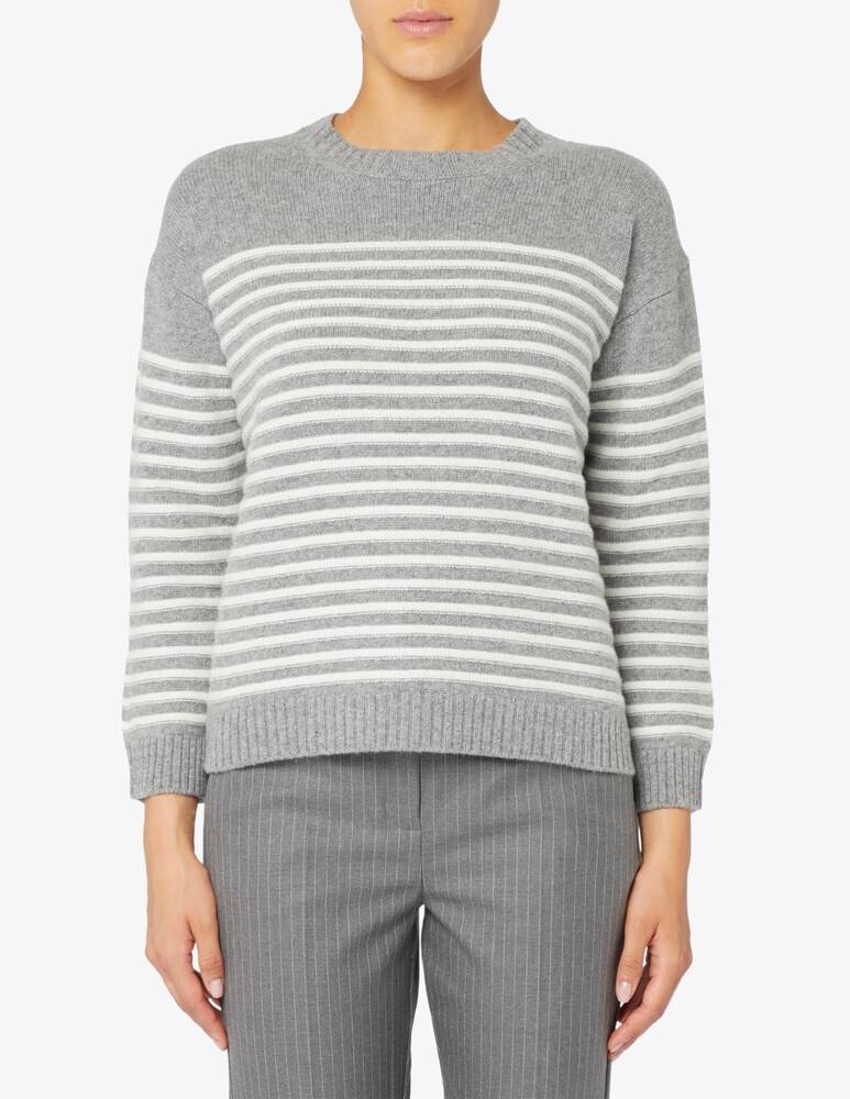 Rinascente Collection Maglione girocollo a riga boxy