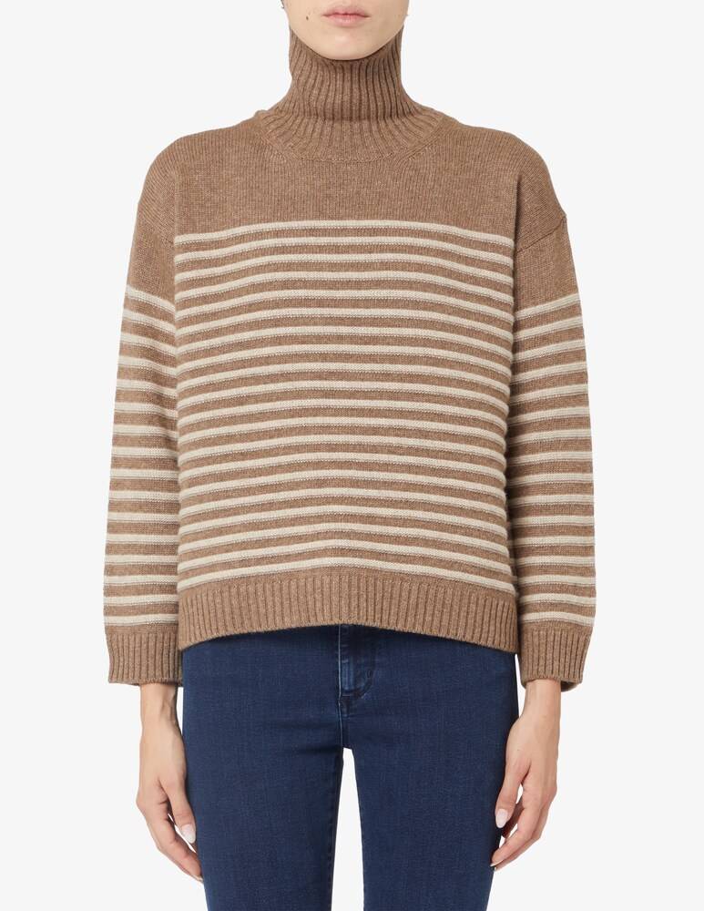 Rinascente Collection Maglione girocollo a riga boxy