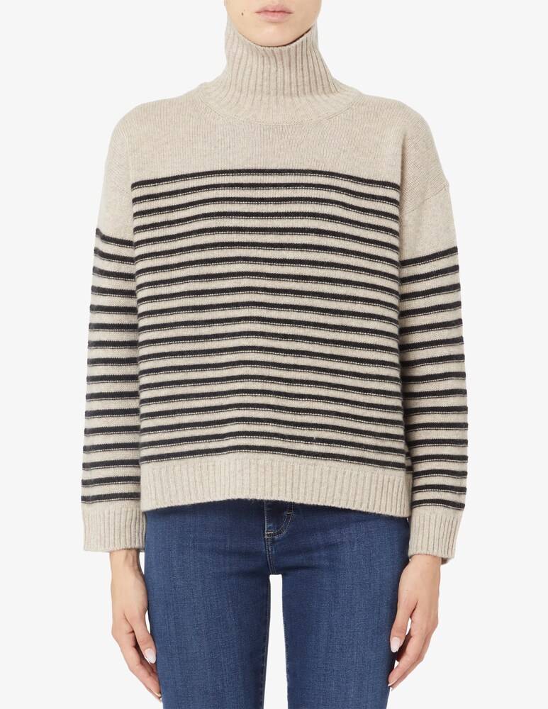 Rinascente Collection Maglione girocollo a riga boxy