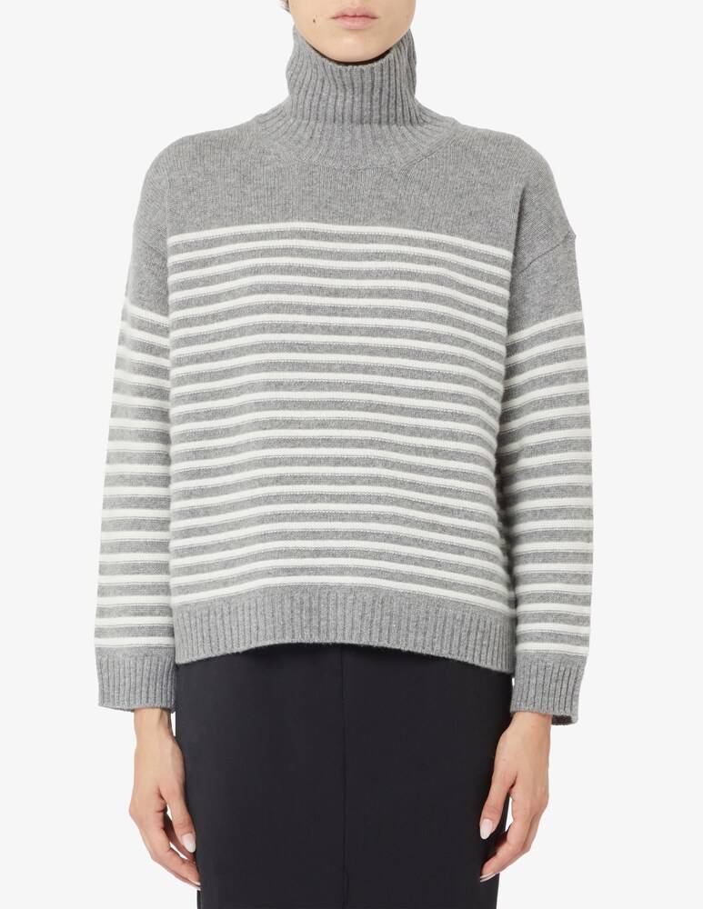 Rinascente Collection Maglione girocollo a riga boxy