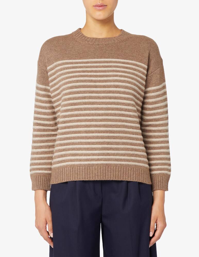 Rinascente Collection Maglione girocollo a riga boxy