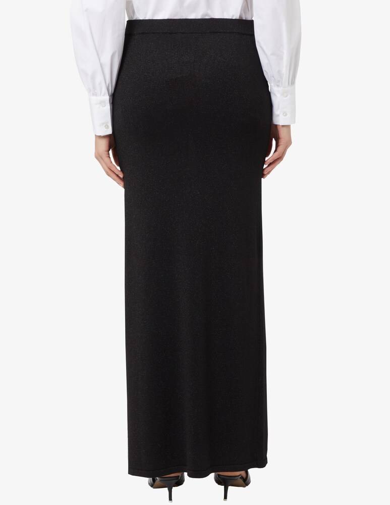 Rinascente Collection Pink Label Gonna Maxi In Lurex Con Spacco