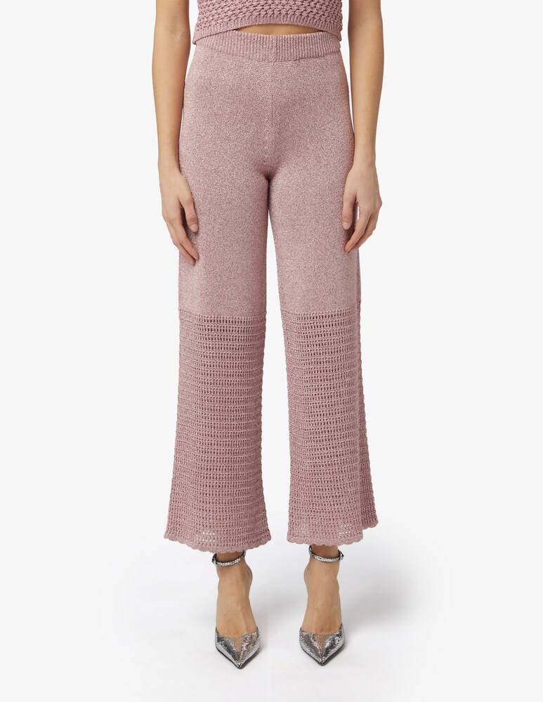 Rinascente Collection Pink Label Pantaloni lurex in viscosa