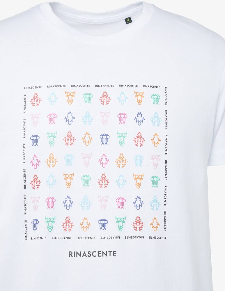 Rinascente Tshirt Con Loghi Colorati Piccoli