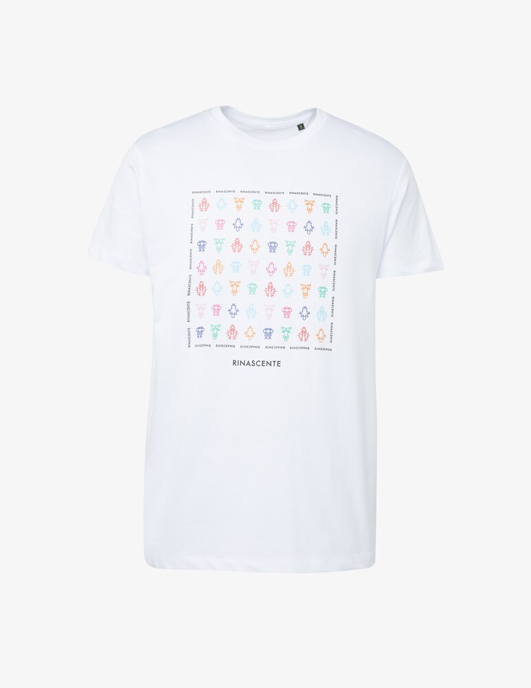 Rinascente Tshirt Con Loghi Colorati Piccoli