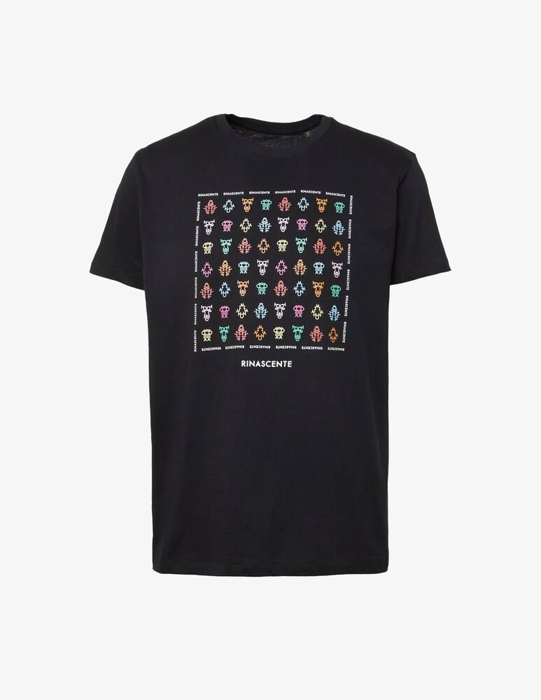 Rinascente Tshirt Con Loghi Colorati Piccoli