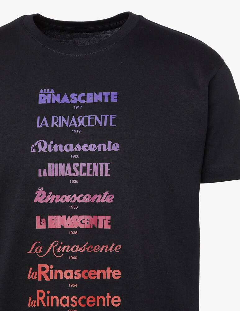 Rinascente Tshirt Evoluzione Logo Frasi Colorate