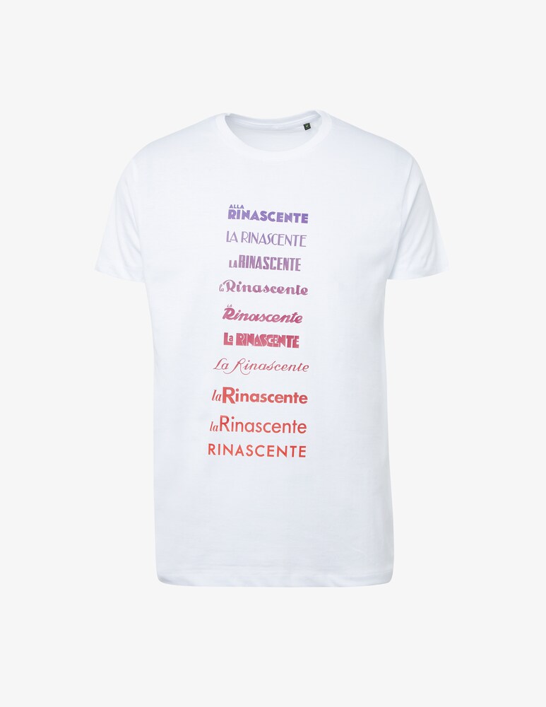 Rinascente Tshirt Evoluzione Logo Frasi Colorate