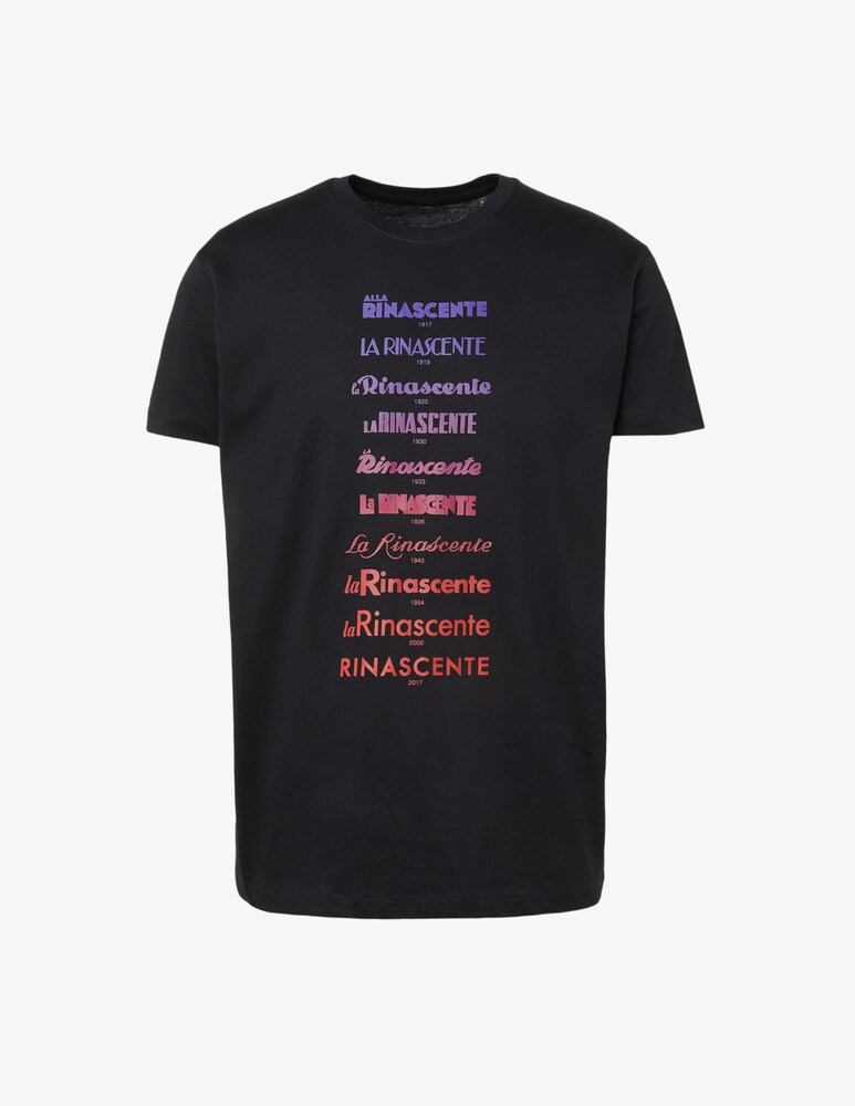 Rinascente Tshirt Evoluzione Logo Frasi Colorate