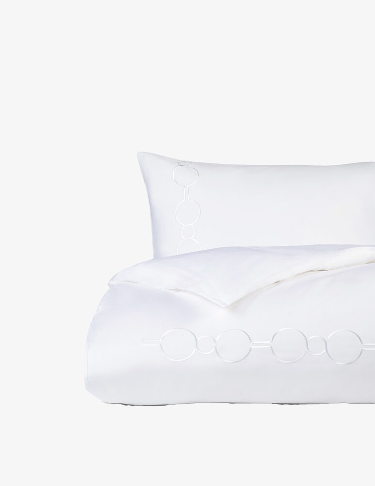 Rivolta Carmignani Shangri-La Jacquard Parure Copripiumino - Bianco