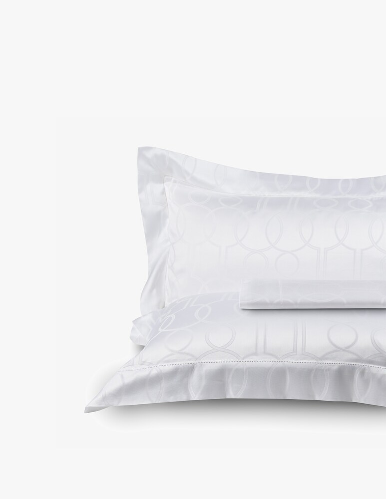Rivolta Carmignani Shangri-La Jacquard Parure Lenzuolo - Bianco