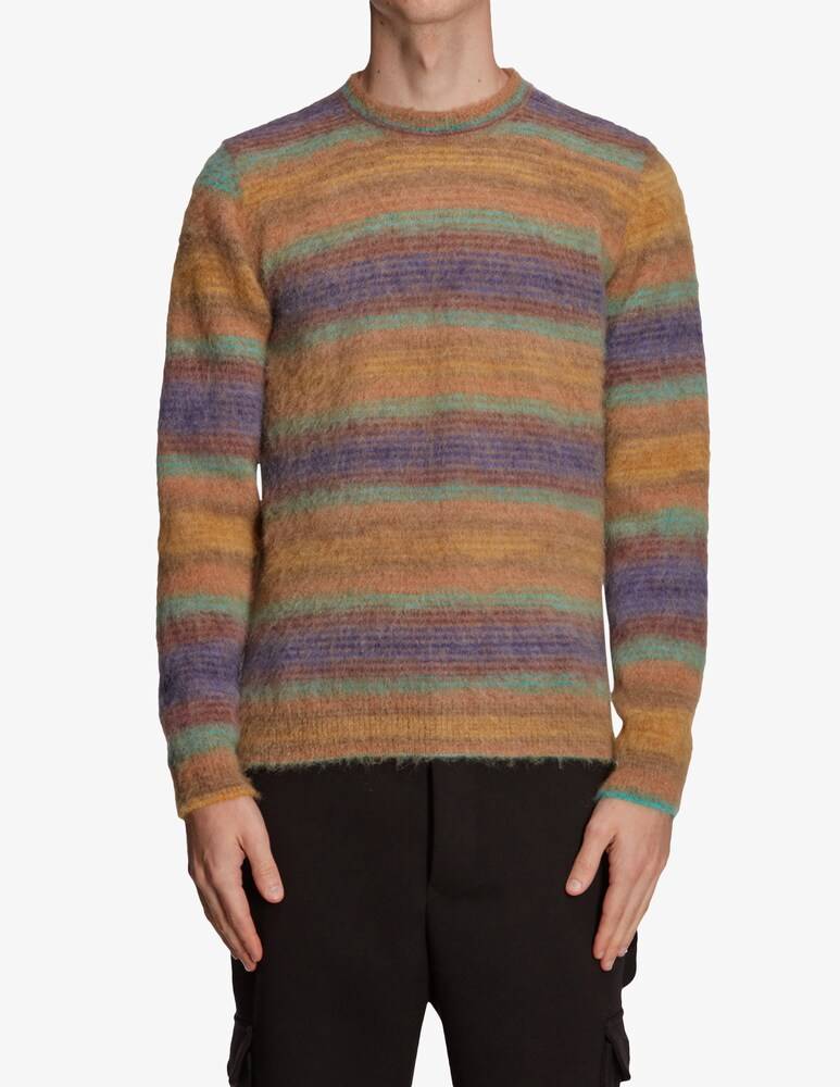 Roberto Collina Maglia girocollo riga multicolor