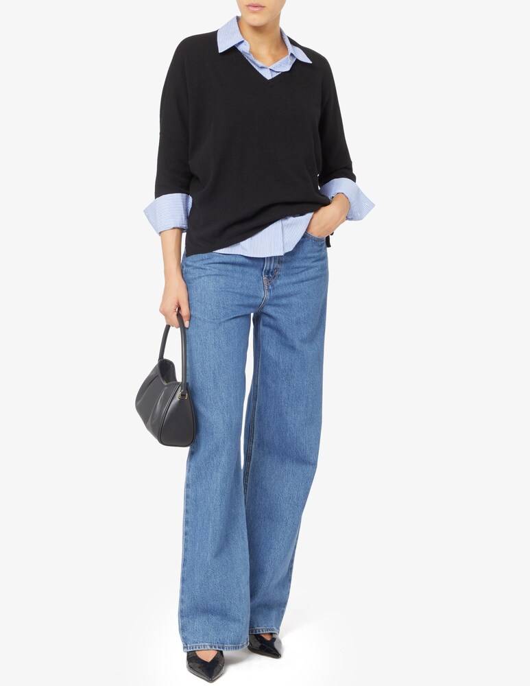 Rosso35 Maglione Con Gioilello In Misto Cachemire