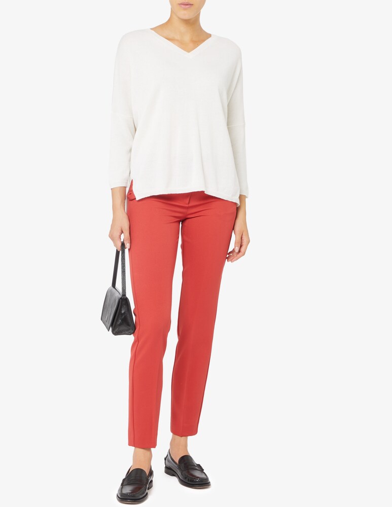 Rosso35 Maglione Con Gioilello In Misto Cachemire