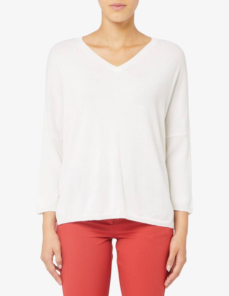 Rosso35 Maglione con gioilello in misto cachemire