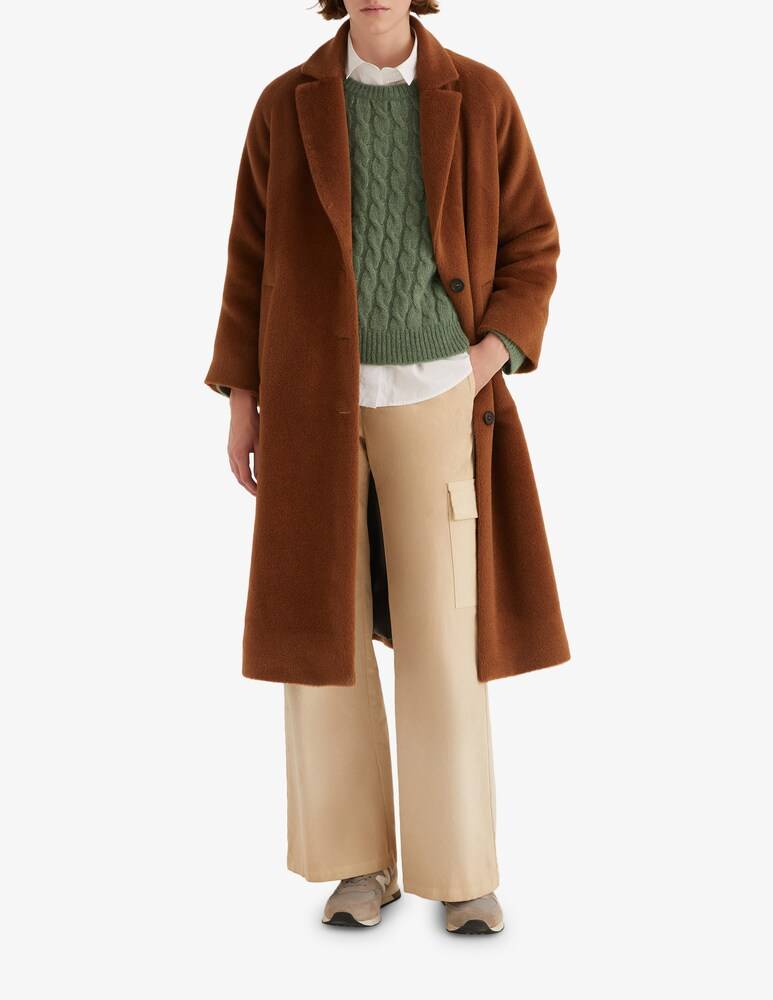 Rosso35 Maglione Con Trecce In Alpaca