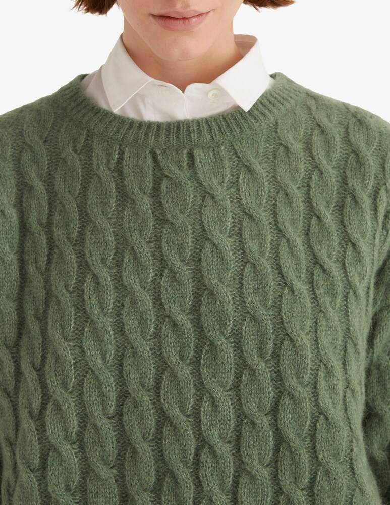 Rosso35 Maglione Con Trecce In Alpaca