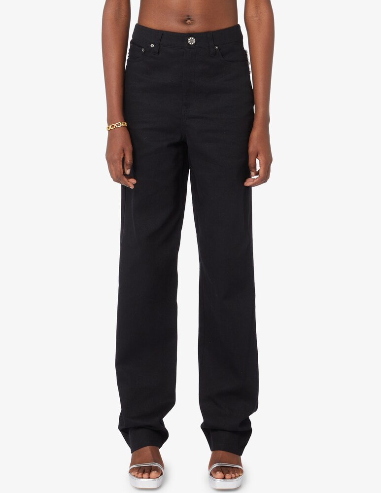 Rotate Jeans straight a vita alta