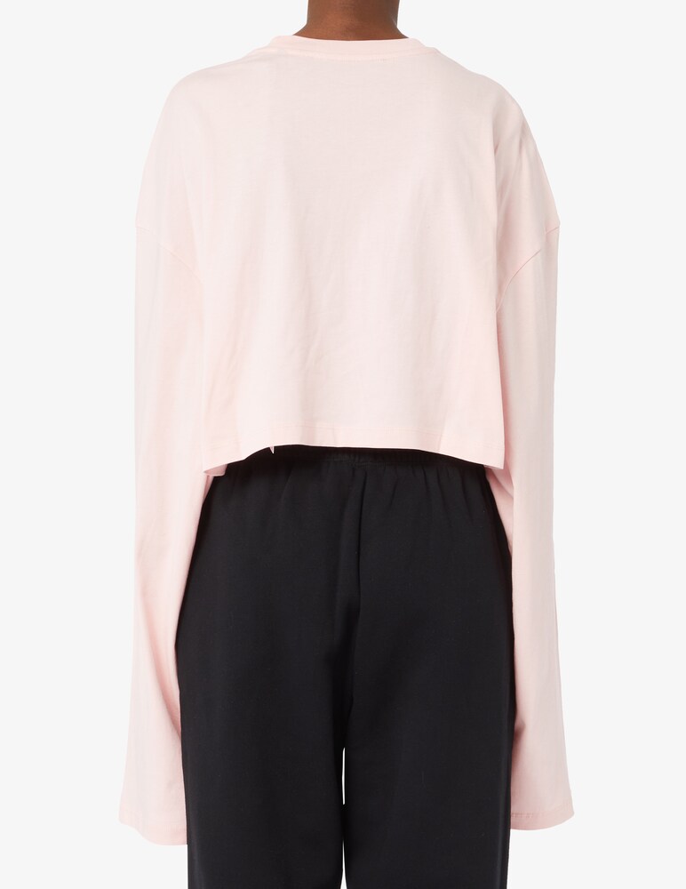 Rotate T-shirt Crop Con Logo Crystal