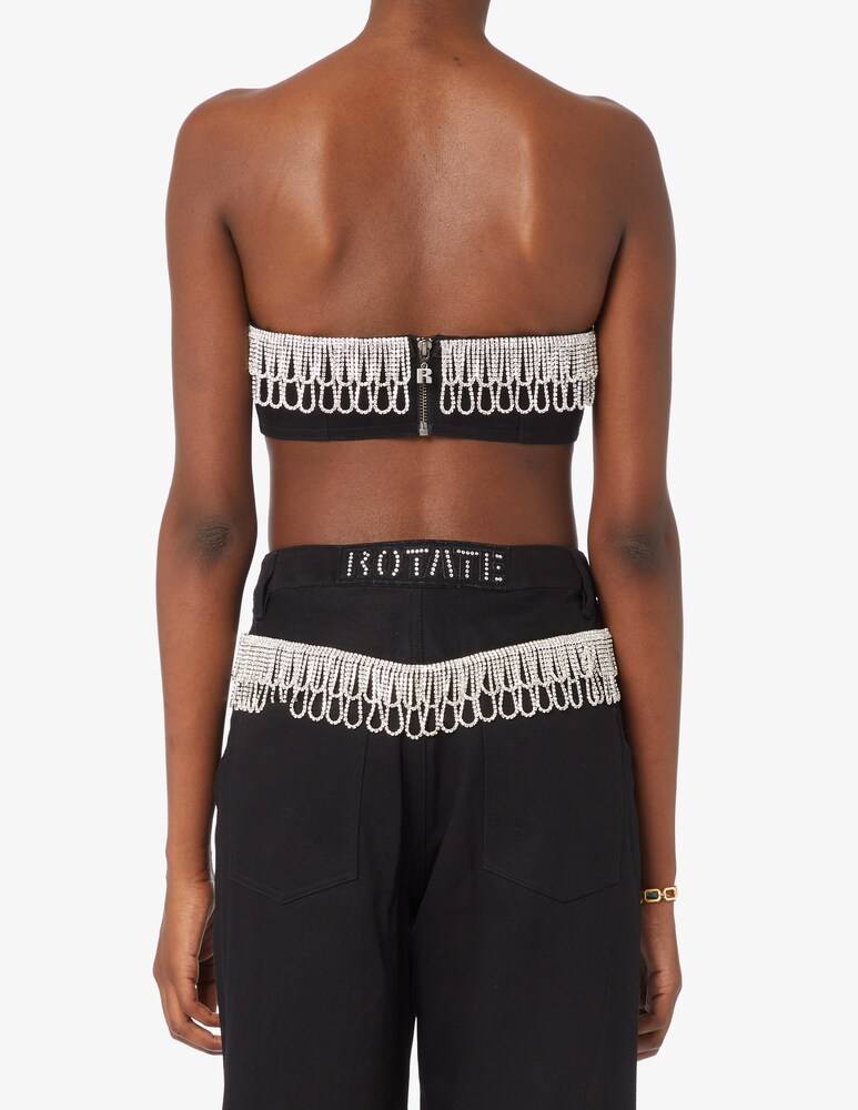 Rotate Top Di Jeans A Fascia