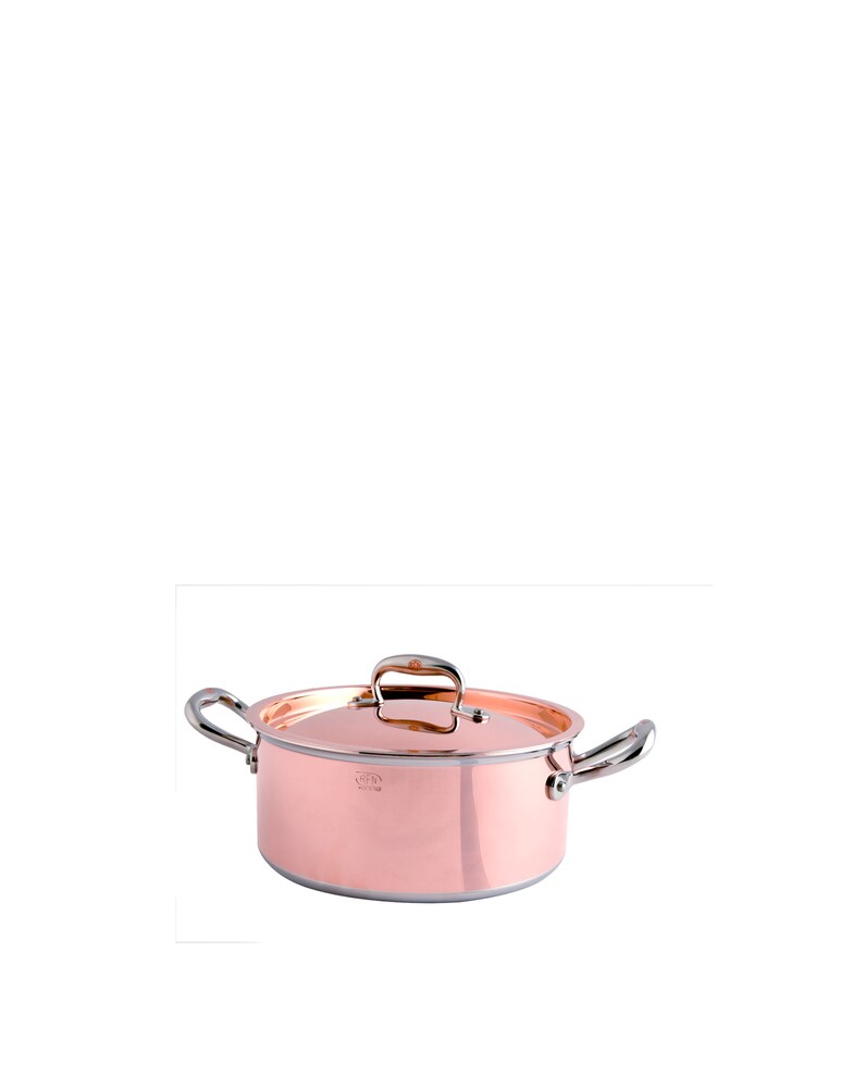 Ruffoni Casseruola 2 mgl. con coperchio 22cm - Marrone
