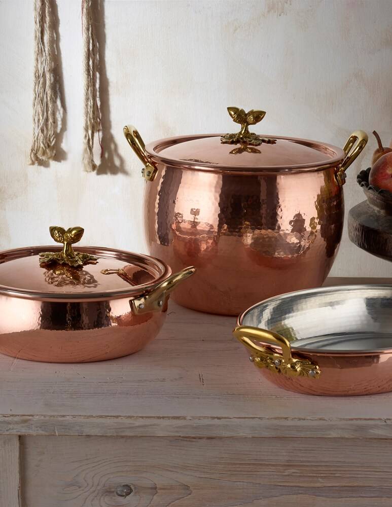 Ruffoni Historia Decor Gratin Ovale Con Maglia Decorata - Rame
