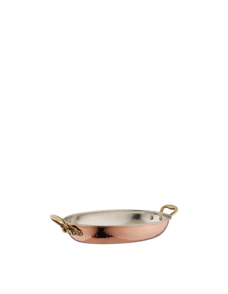 Ruffoni Historia Decor Gratin Ovale con maglia decorata - Rame
