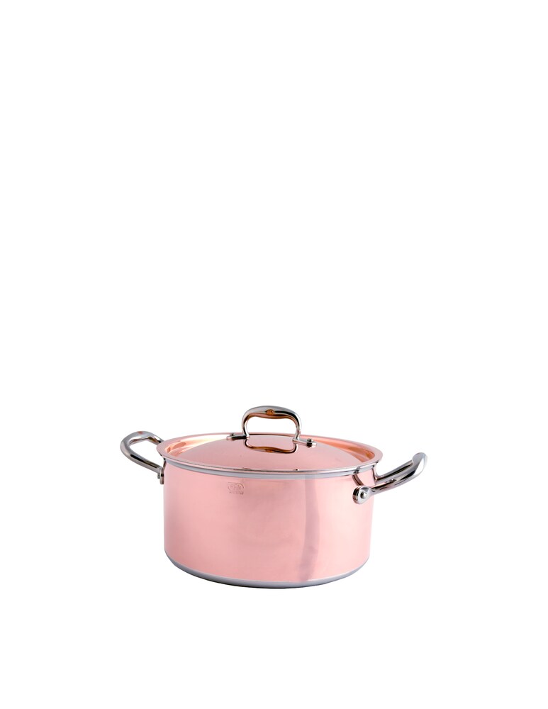 Ruffoni Pentola 2 mgl. con coperchio 24cm - Marrone