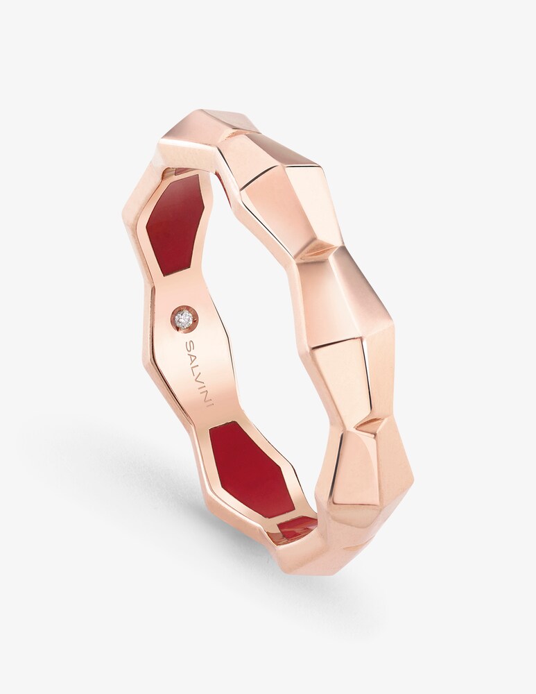 Salvini Anello in oro con hybrid ceramic