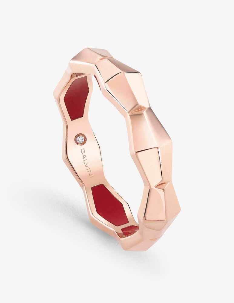 Salvini Anello in oro con hybrid ceramic