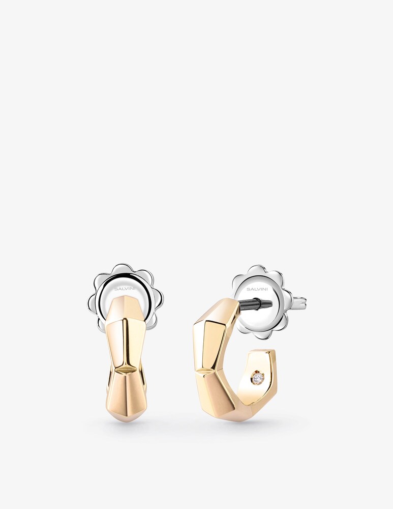 Salvini Orecchini in oro con e hybrid ceramic