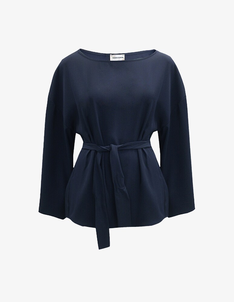 Sandro Ferrone Blusa girocollo cintura vita