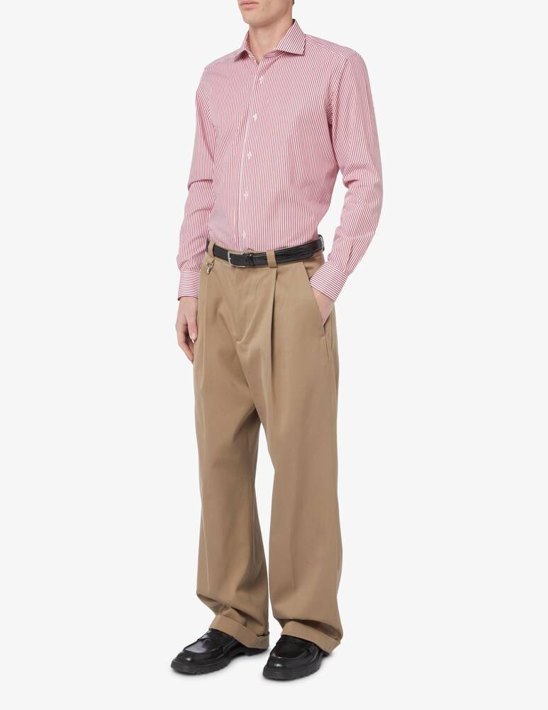 Sartoria Italiana Camicia Bastoncino Regular Fit Collo Francese