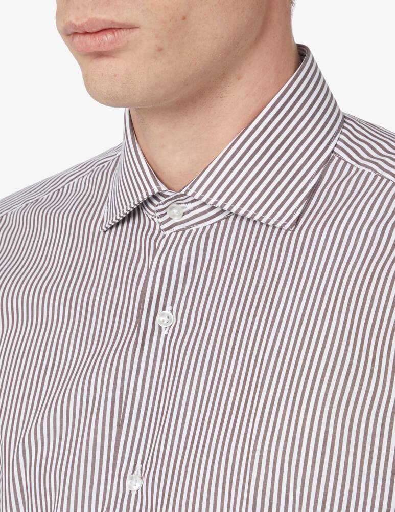 Sartoria Italiana Camicia Bastoncino Regular Fit Collo Francese