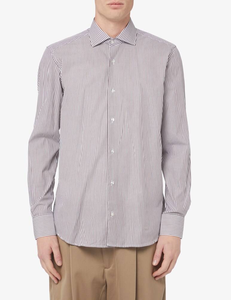 Sartoria Italiana Camicia bastoncino regular fit collo francese