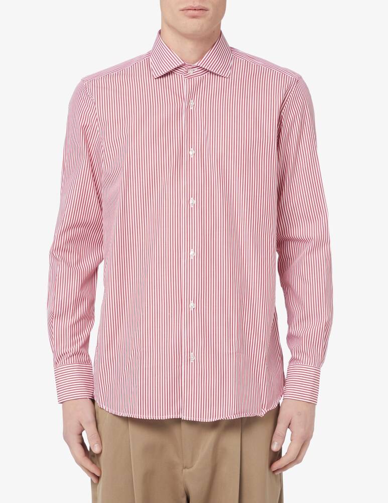 Sartoria Italiana Camicia bastoncino regular fit collo francese