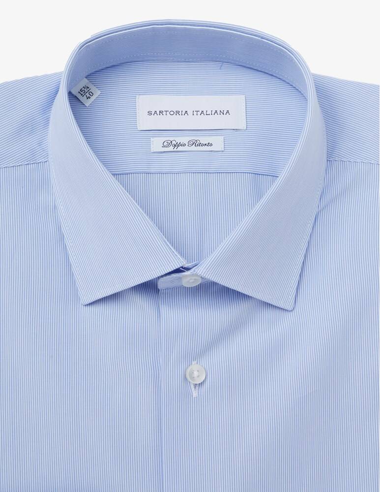 Sartoria Italiana Camicia Modern Micro Riga Doppio Ritorto