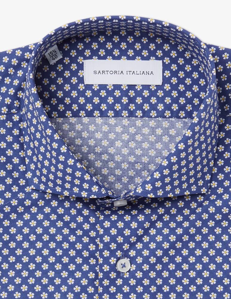 Sartoria Italiana Camicia Modern Micro Strampa Fiore