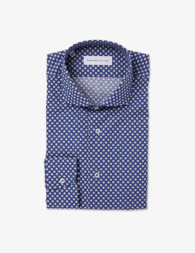 Sartoria Italiana Camicia modern micro strampa fiore