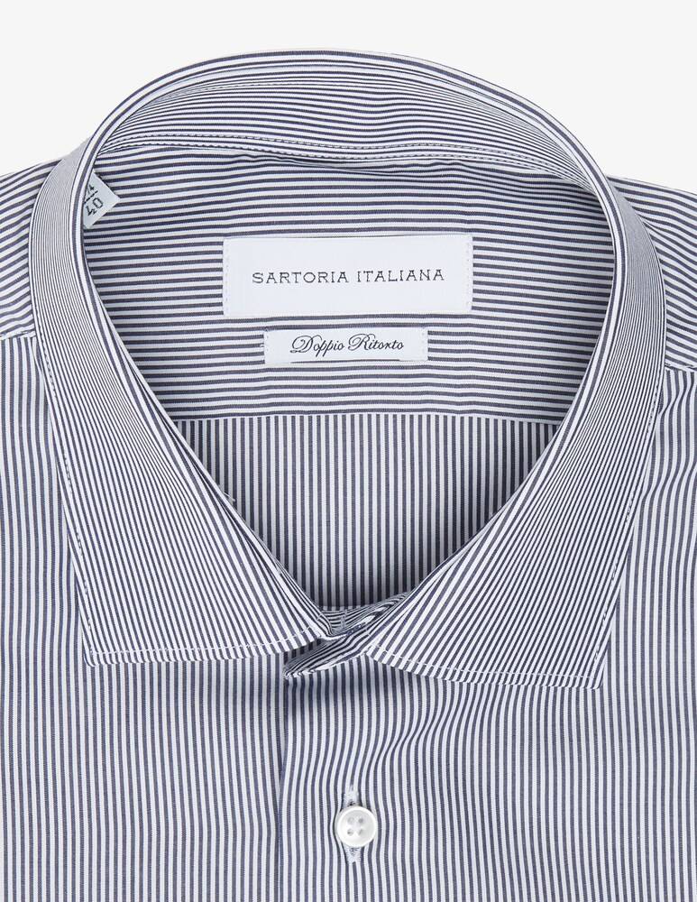 Sartoria Italiana Camicia Modern Riga Doppio Ritorto