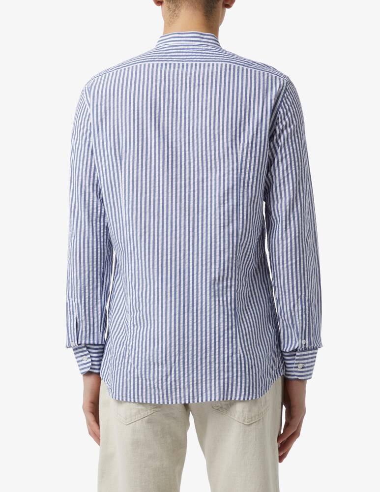 Sartoria Italiana Camicia Modern Seersucker Guru Rigata