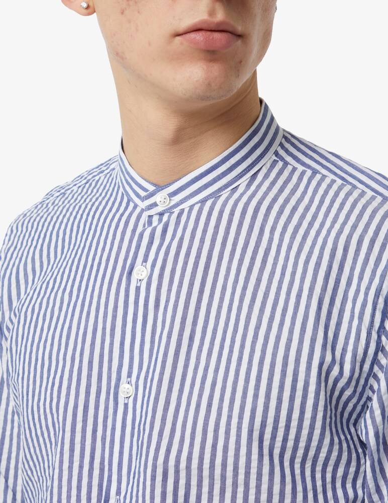 Sartoria Italiana Camicia Modern Seersucker Guru Rigata