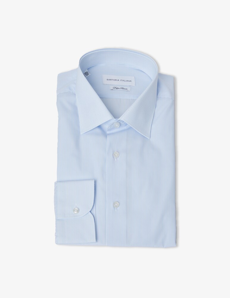 Sartoria Italiana Camicia regular riga doppio ritorto