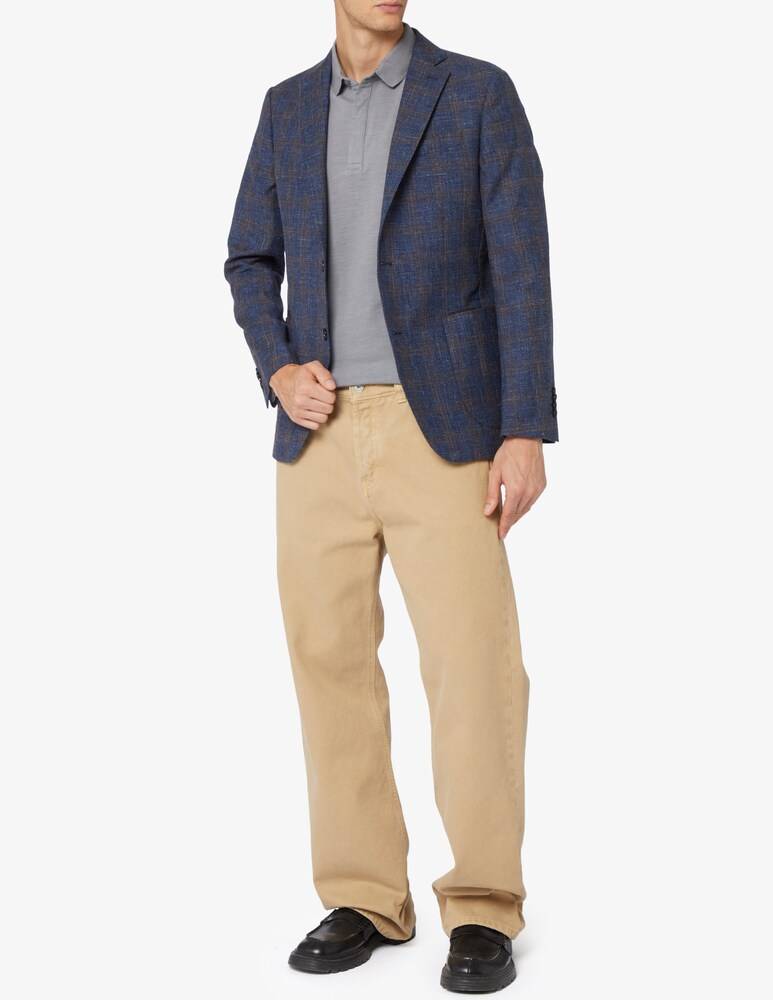 Sartoria Italiana Giacca Check Sfoderata D7