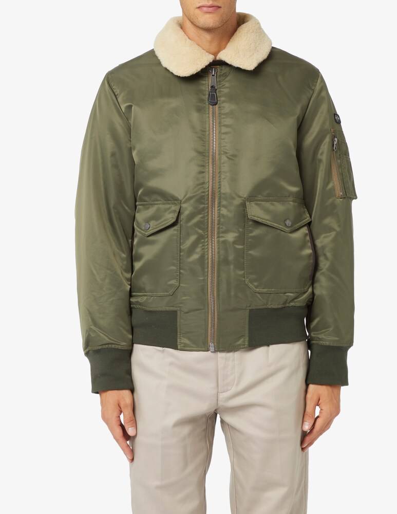 Schott Giacca bomber con collo pelliccia