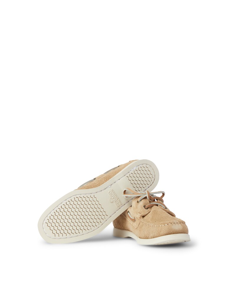 Sebago Mocassini Da Barca In Pelle - Beige