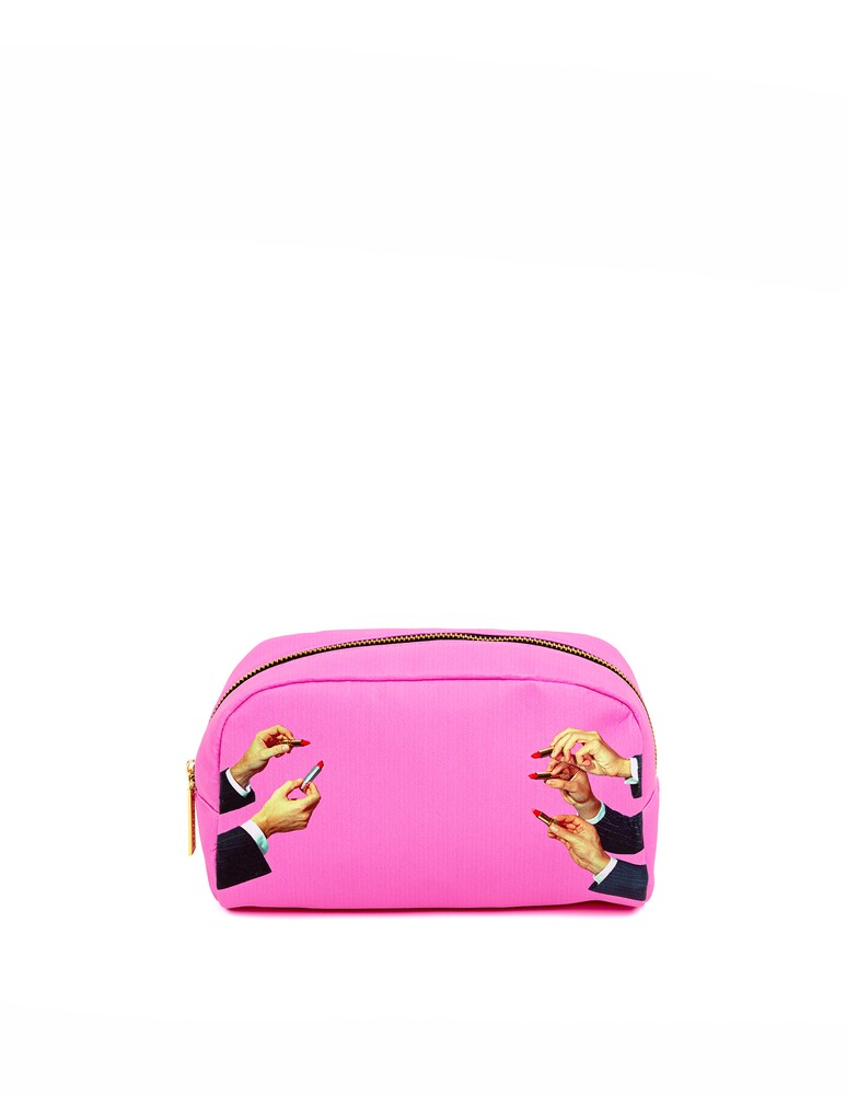 Seletti Beauty-Case Stampato "Toiletpaper" Lipsticks Pink - Multicolor