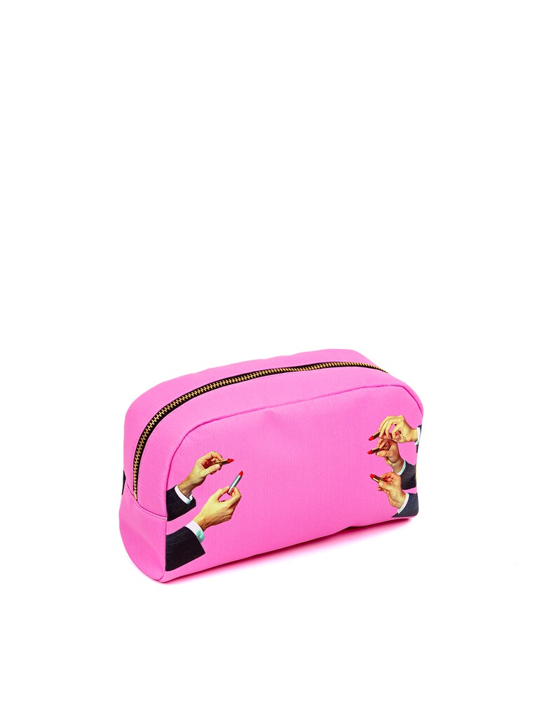 Seletti Beauty-Case Stampato "Toiletpaper" Lipsticks Pink - Multicolor