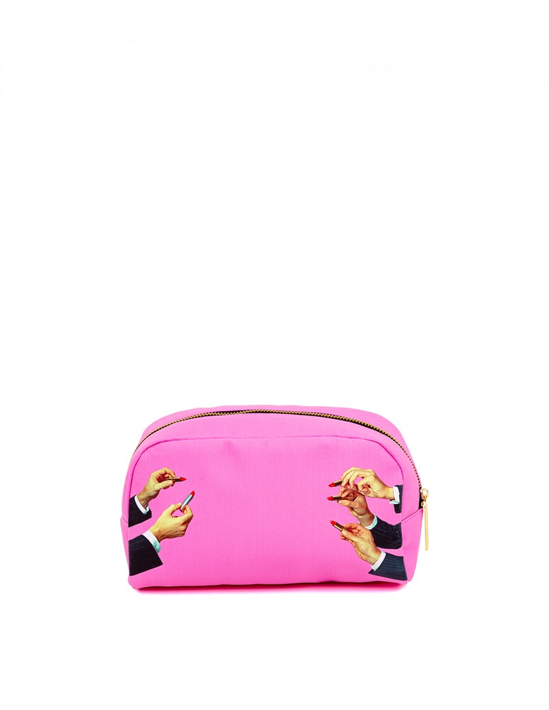 Seletti Beauty-Case Stampato "Toiletpaper" Lipsticks Pink - Multicolor